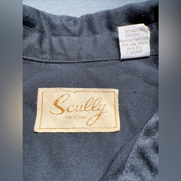 Scully Women’s Embroidered Western Shirt XL Black Roses Snap Front Rodeo - Picture 4 of 11